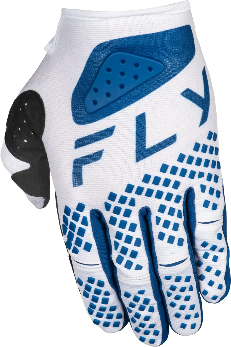Youth Kinetic Center Gloves White/Navy Ys