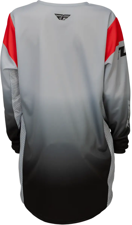 Youth Kinetic Dbk Jersey Grey/Black/Red Yxl - FLY RACING
