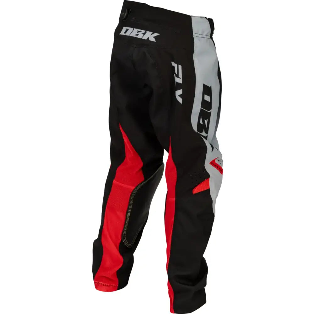 Youth Kinetic Dbk Pants Grey/Black/Red Sz 22 - FLY RACING
