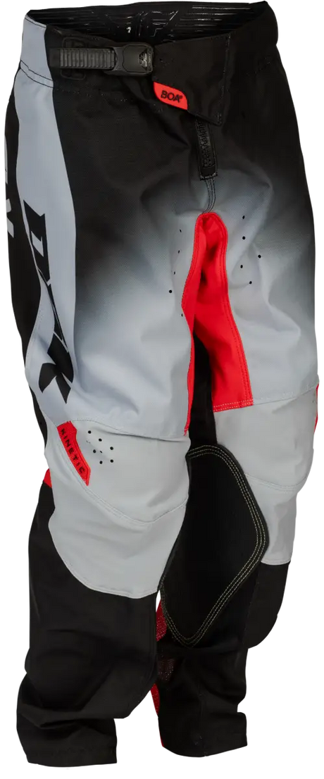 Youth Kinetic Dbk Pants Grey/Black/Red Sz 22 - FLY RACING