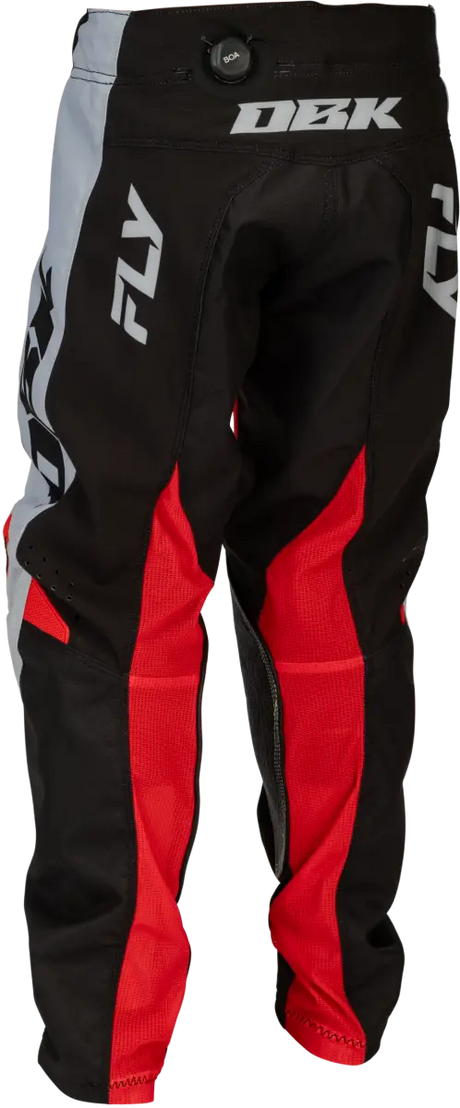 Youth Kinetic Dbk Pants Grey/Black/Red Sz 22 - FLY RACING