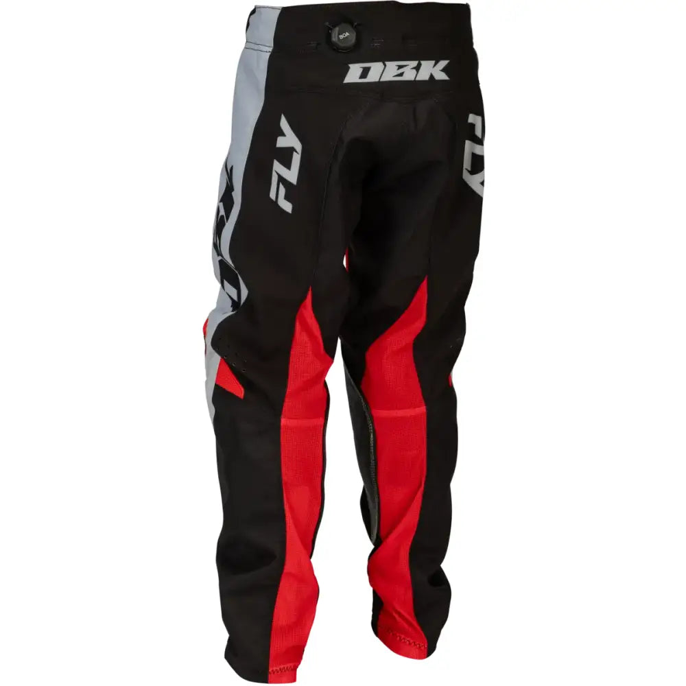Youth Kinetic Dbk Pants Grey/Black/Red Sz 18 - FLY RACING
