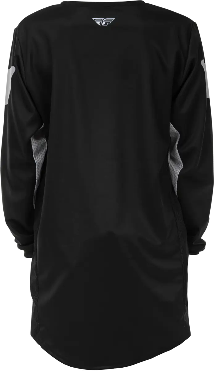 Youth Kinetic Jersey Black/Grey Yl - FLY RACING
