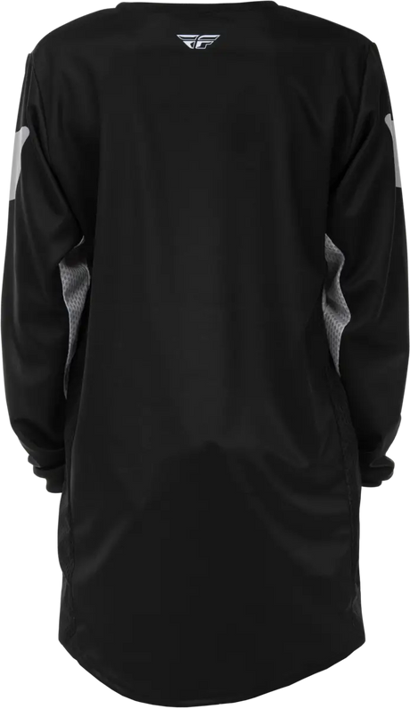 Youth Kinetic Jersey Black/Grey Ym - FLY RACING