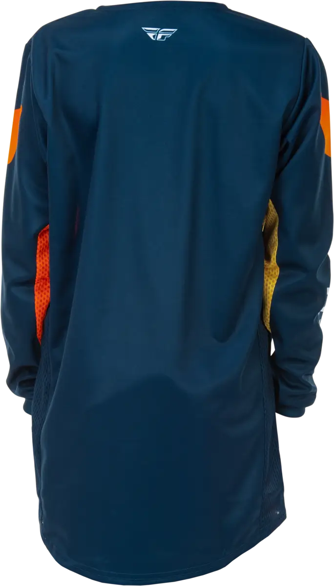Youth Kinetic Jersey Navy/Orange Ys - FLY RACING