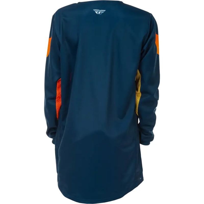 Youth Kinetic Jersey Navy/Orange Ys - FLY RACING