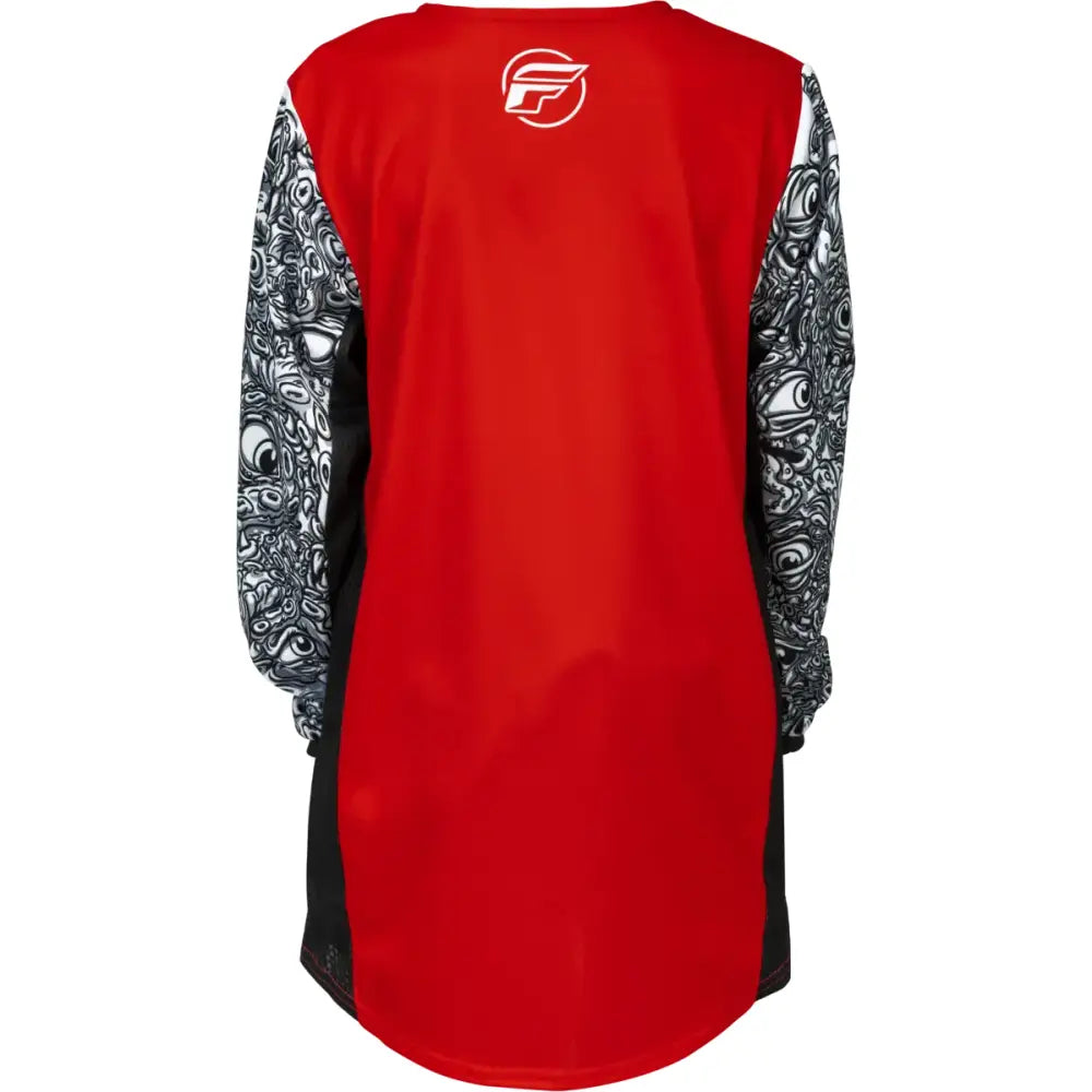 Youth Kinetic Mutant Jersey Red/White/Black Yl - FLY RACING