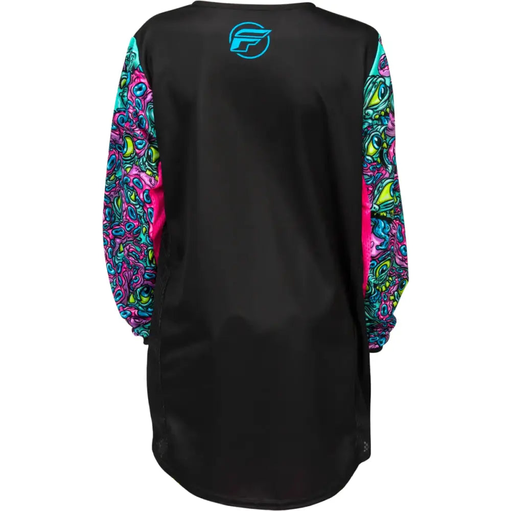 Youth Kinetic Mutant Jersey Black/Multi Ym - FLY RACING