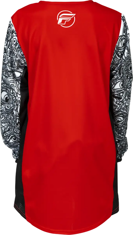 Youth Kinetic Mutant Jersey Red/White/Black Ys - FLY RACING