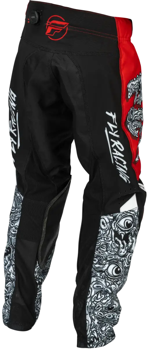 Youth Kinetic Mutant Pants Red/White/Black Sz 20 - FLY RACING