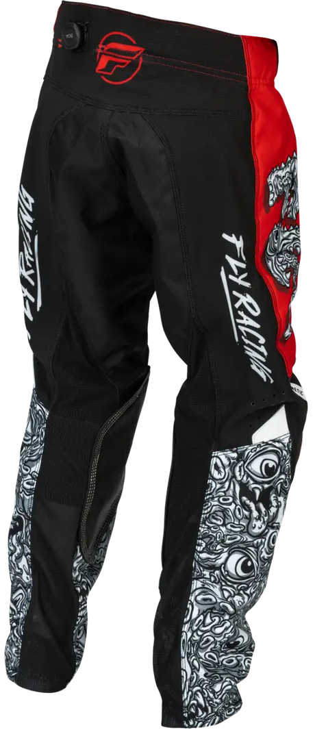 Youth Kinetic Mutant Pants Red/White/Black Sz 24 - FLY RACING