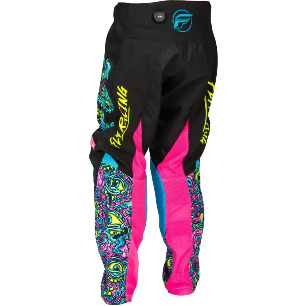Youth Kinetic Mutant Pants Black/Multi Sz 18 - FLY RACING