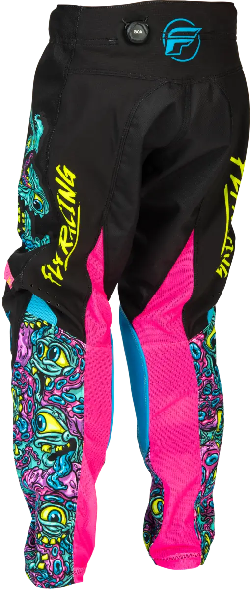 Youth Kinetic Mutant Pants Black/Multi Sz 18 - FLY RACING