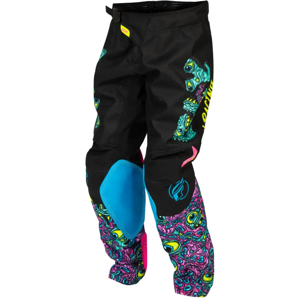 Youth Kinetic Mutant Pants Black/Multi Sz 18 - FLY RACING