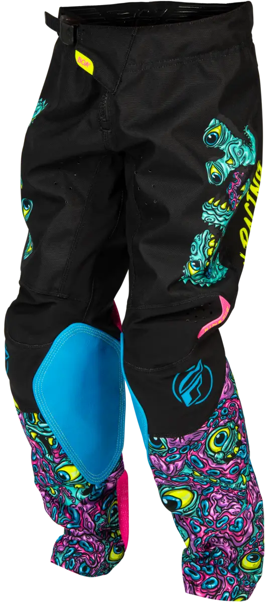 Youth Kinetic Mutant Pants Black/Multi Sz 18 - FLY RACING