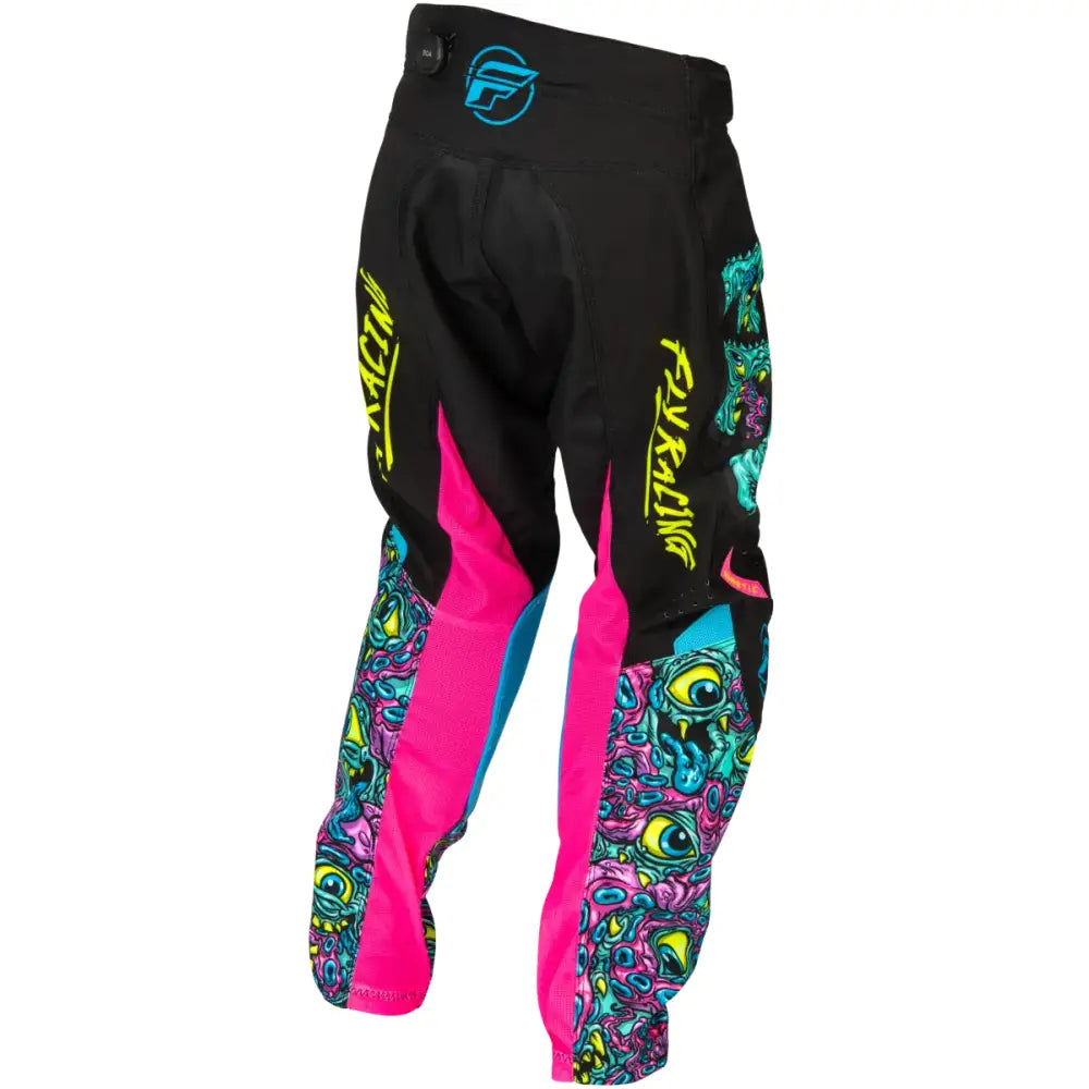 Youth Kinetic Mutant Pants Black/Multi Sz 18 - FLY RACING