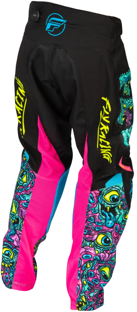 Youth Kinetic Mutant Pants Black/Multi Sz 18 - FLY RACING