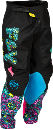 Youth Kinetic Mutant Pants Black/Multi Sz 18 - FLY RACING