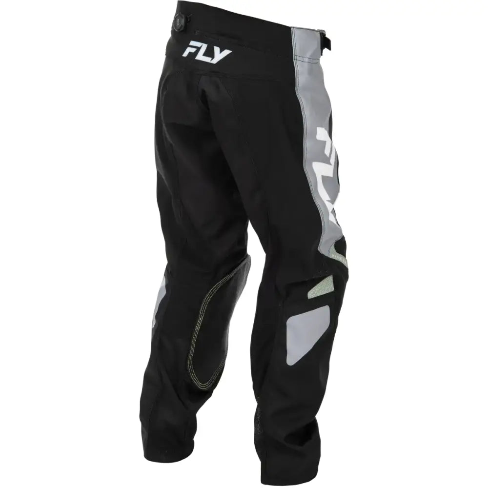 Youth Kinetic Pants Black/Grey Sz 18 - FLY RACING