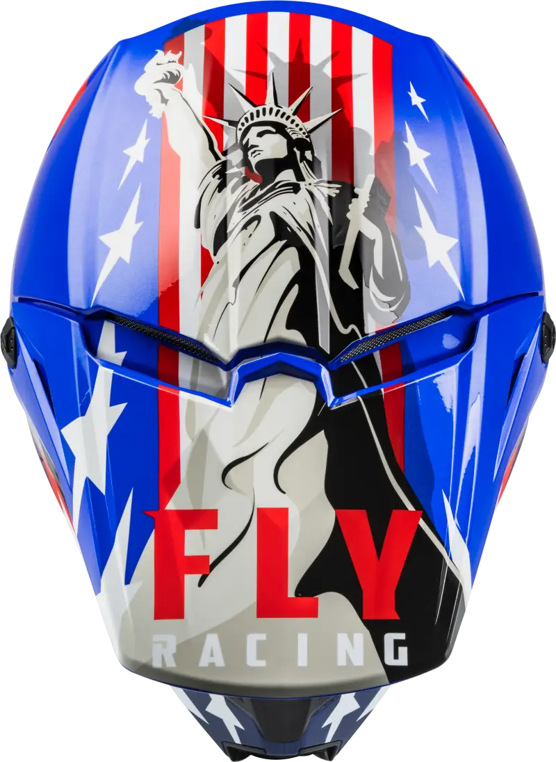 Youth Kinetic Patriot Helmet Red/White/Blue Ym - RV and Auto Parts