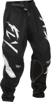 Youth Kinetic Stoke Pants Black/White Sz 20 - FLY RACING