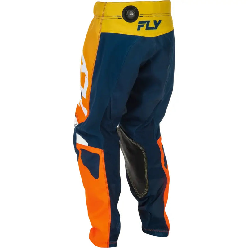 Youth Kinetic Pants Navy/Orange Sz 22 - FLY RACING