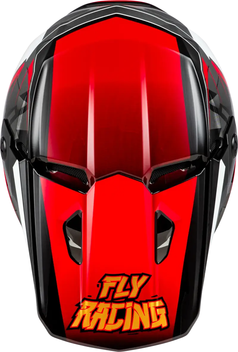 Youth Kinetic Scorched Helmet Red Black White for safe, stylish youth motocross rides