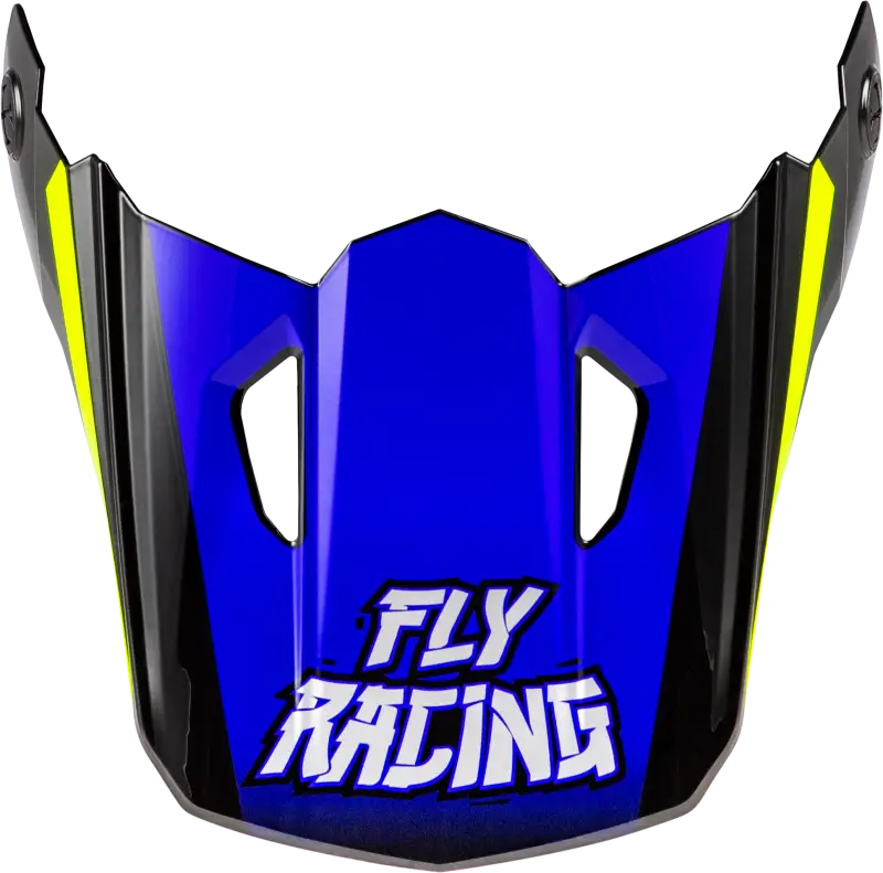 Youth Kinetic Scorched Helmet Visor Blue/Grey/Hi Vis Ys Yl - FLY RACING