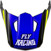 Youth Kinetic Scorched Helmet Visor Blue/Grey/Hi Vis Ys Yl - FLY RACING