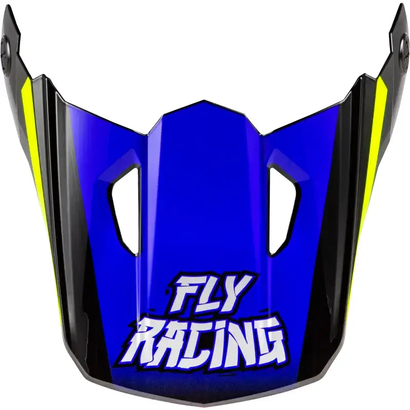Youth Kinetic Scorched Helmet Visor Blue/Grey/Hi Vis Ys Yl - FLY RACING