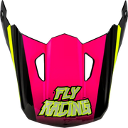 Youth Kinetic Scorched Helmet Visor Neon Pnk/Hivis/Blk Ys Yl - FLY RACING