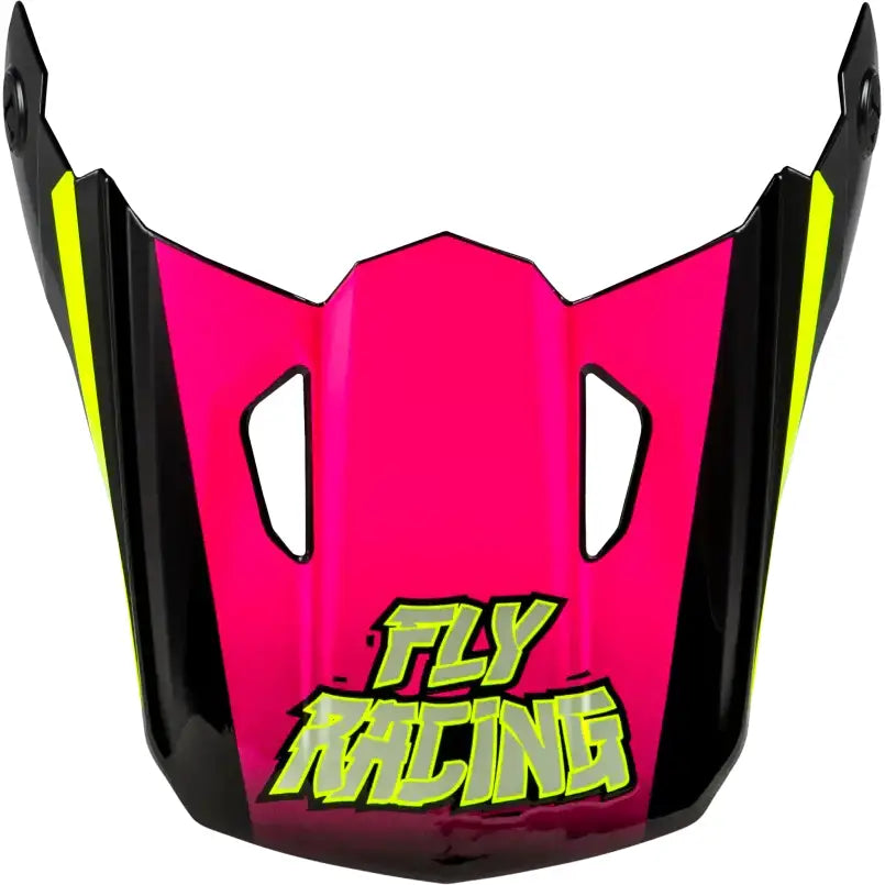 Youth Kinetic Scorched Helmet Visor Neon Pnk/Hivis/Blk Ys Yl - FLY RACING
