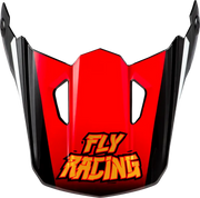 Youth Kinetic Scorched Helmet Visor Red/Black/White Ys Yl - FLY RACING