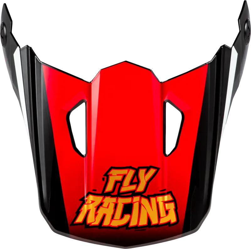 Youth Kinetic Scorched Helmet Visor Red/Black/White Ys Yl - FLY RACING