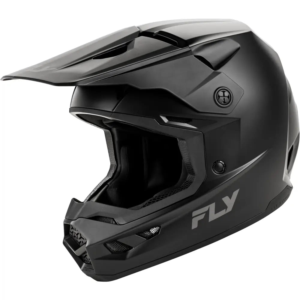 Youth Kinetic Solid Helmet Matte Black Ym