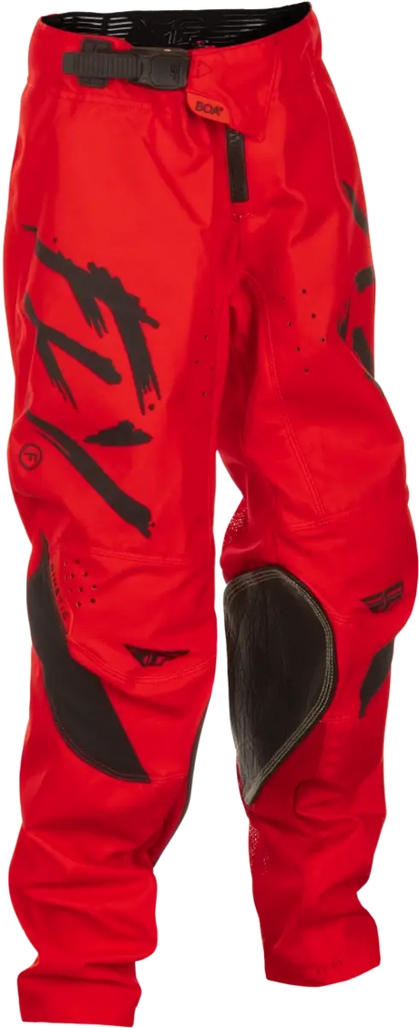 Youth Kinetic Stoke Pants Red/Black Sz 24