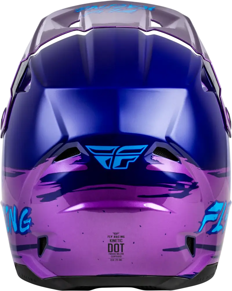 Youth Kinetic Surge Helmet Pink/Purple/Teal Yl - FLY RACING