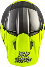 Youth Kinetic Surge Helmet Grey/Hi Vis Yl - FLY RACING