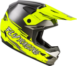 Youth Kinetic Surge Helmet Grey/Hi Vis Yl - FLY RACING