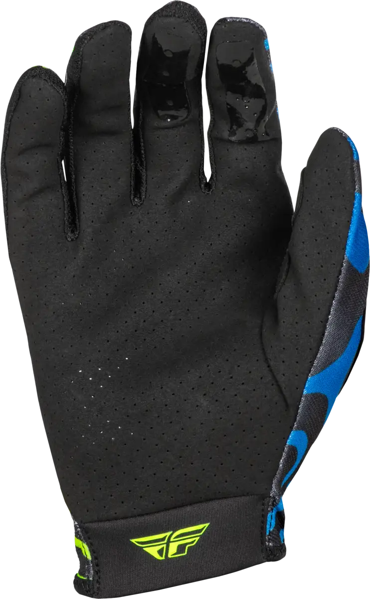 Youth Lite Zen Gloves Black/Blue/Hi Vis Ys - FLY RACING