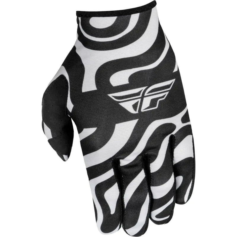 Youth Lite Abyss Gloves White/Black Ys - FLY RACING