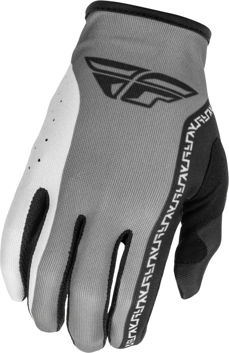 Youth Lite Gloves Grey/Black Ys - FLY RACING
