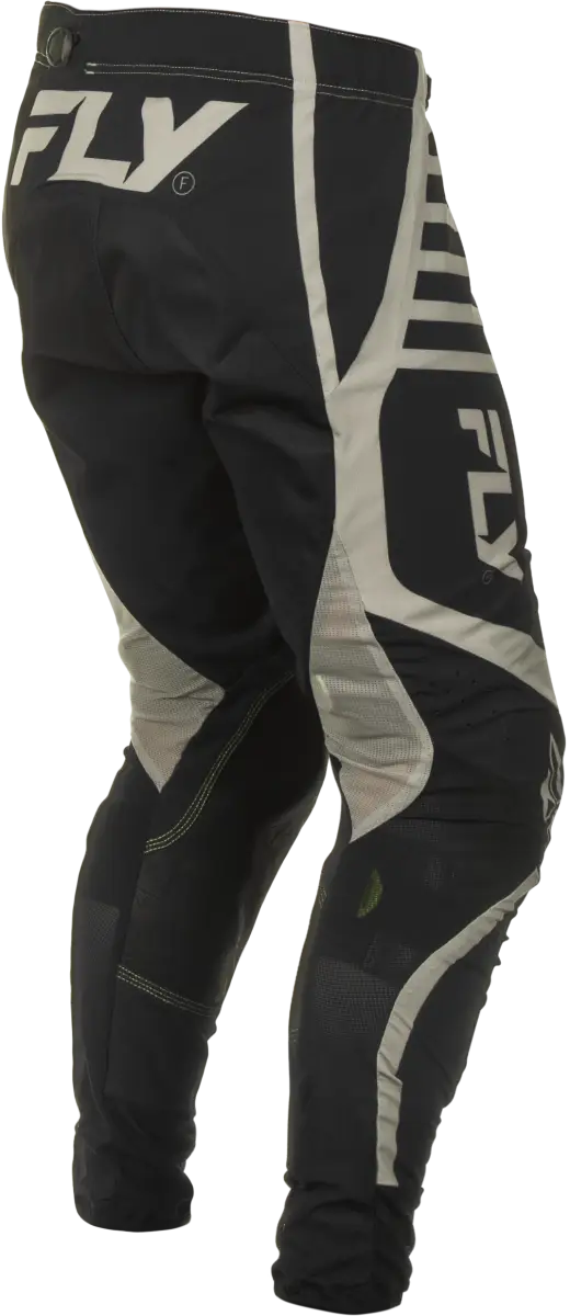 Youth Lite Pants Black/Grey motocross pants with stylish light gray and white accents for off-road fun