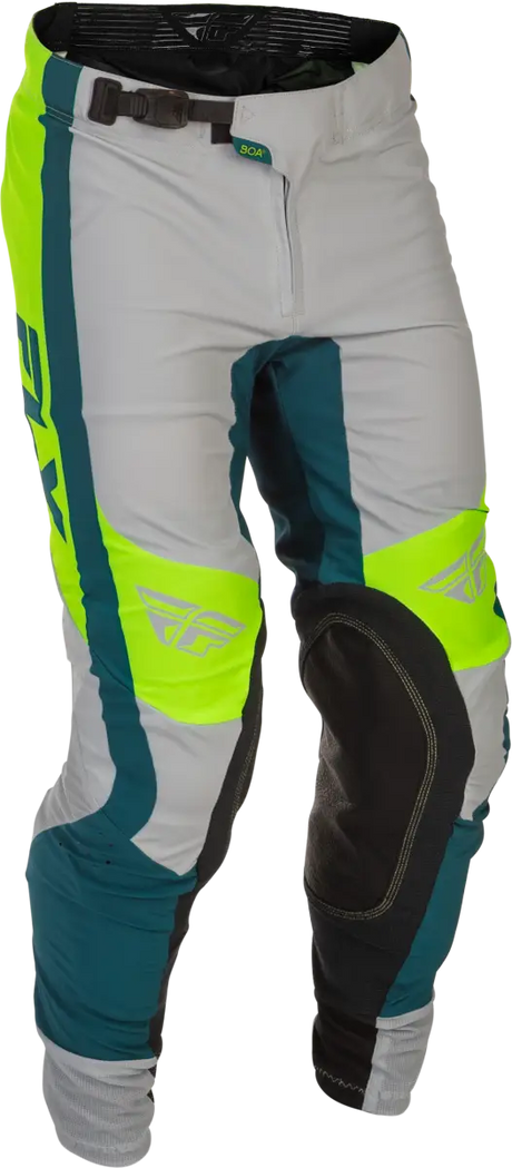 Youth Lite Pants Grey/Lime/Teal Sz 26 - FLY RACING