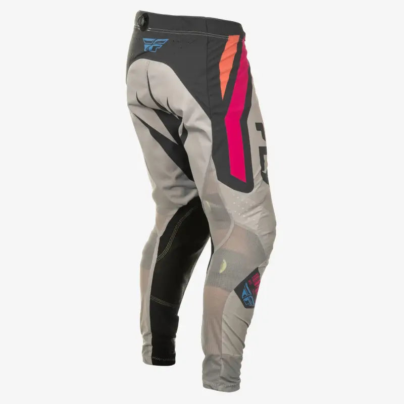 Youth Lite Vice Pant Ca/Ny Light Grey/Pink/Coral Sz 26 - FLY RACING