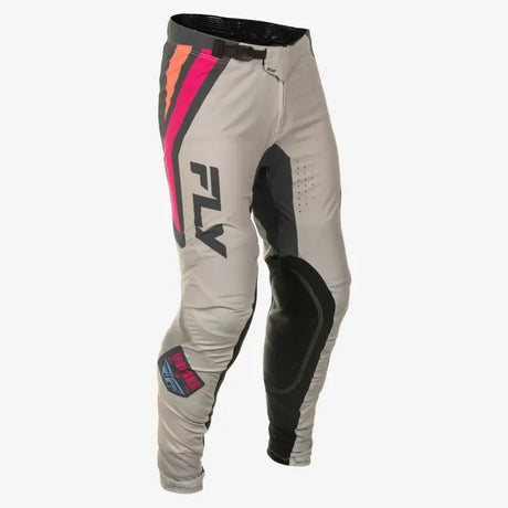 Youth Lite Vice Pant Ca/Ny Light Grey/Pink/Coral Sz 26 - FLY RACING