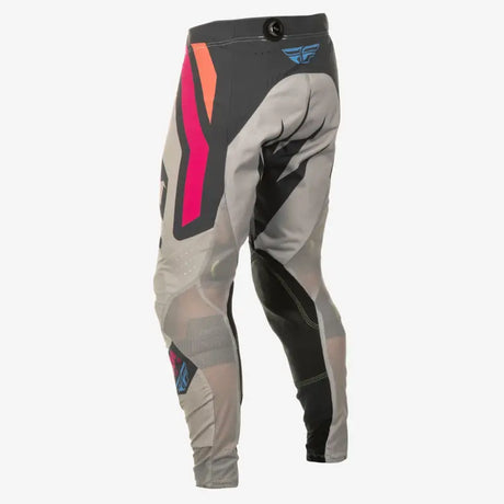 Youth Lite Vice Pant Ca/Ny Light Grey/Pink/Coral Sz 26 - FLY RACING