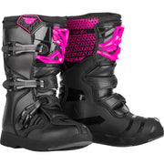 364-67906 FLY RACING Youth Maverik Boots Pink/Black Sz 06