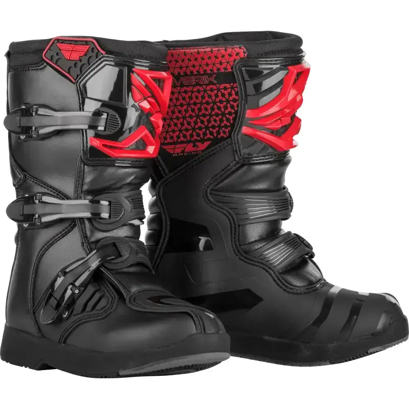 364-67305 FLY RACING Youth Maverik Boots Red/Black Sz 05
