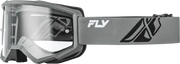 Youth Focus Goggle Grey/Black W/ Clear Lens - FLY RACING